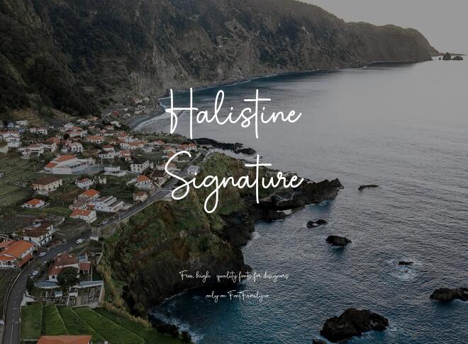 Halistine Signature Font