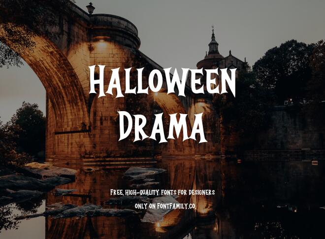 Halloween Drama Font