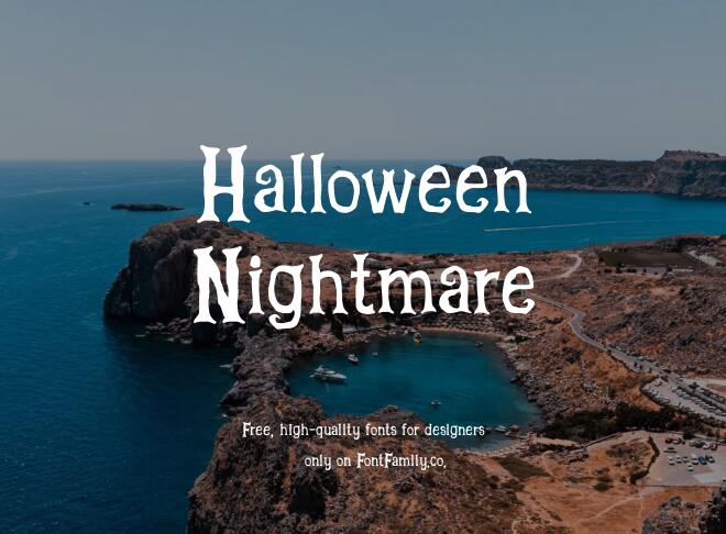 Halloween Nightmare Font