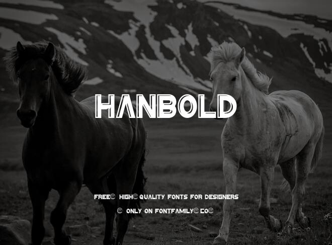 Hanbold Font