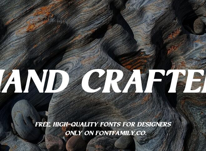 Hand Crafted Font