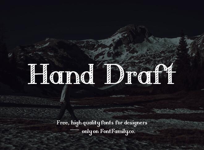 Hand Draft Font