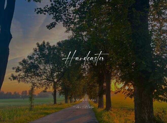 Handcaster Font