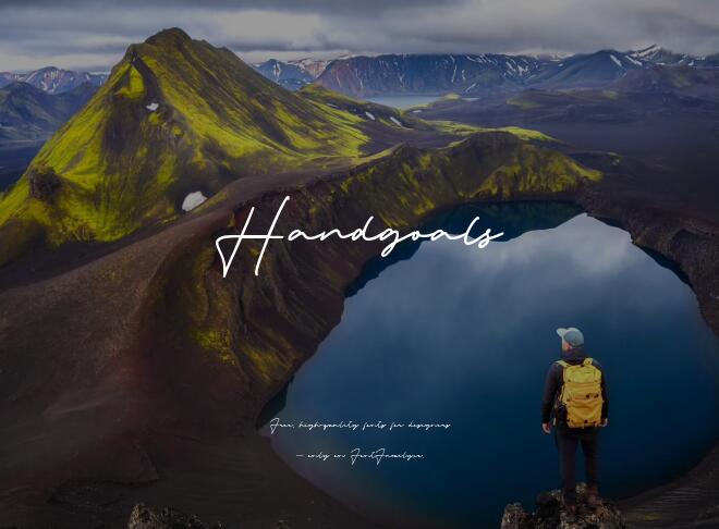 Handgoals Font
