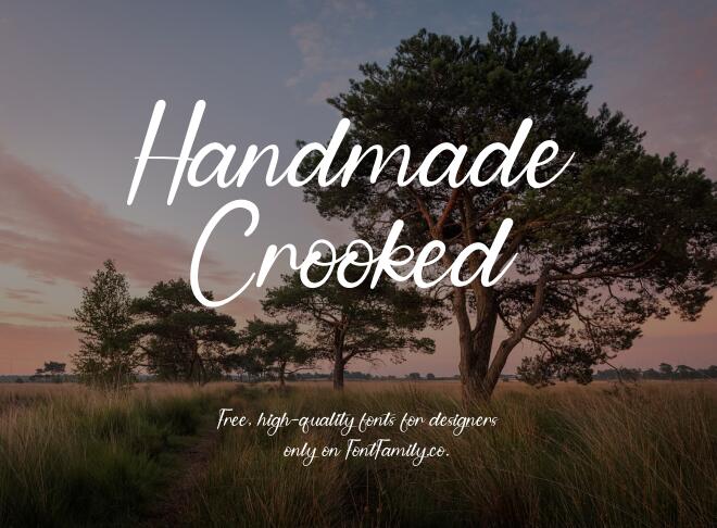 Handmade Crooked Font