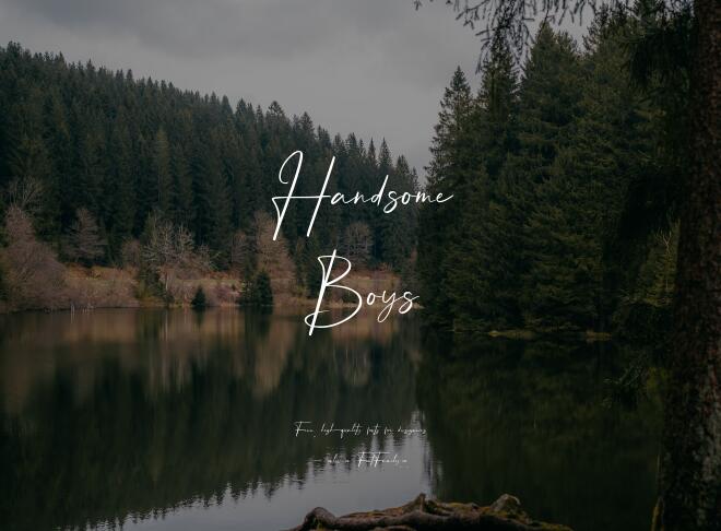 Handsome Boys Font