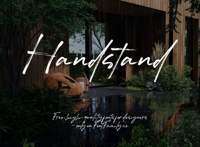 Handstand Font