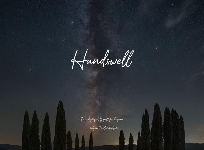 Handswell Font