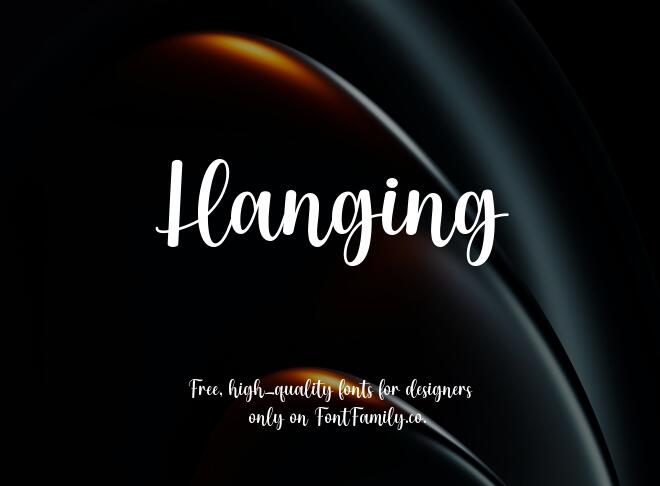 Hanging Font