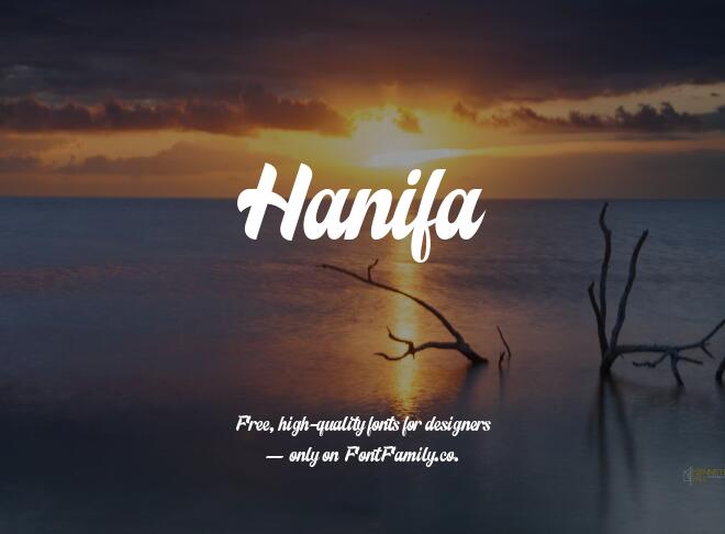 Hanifa Font