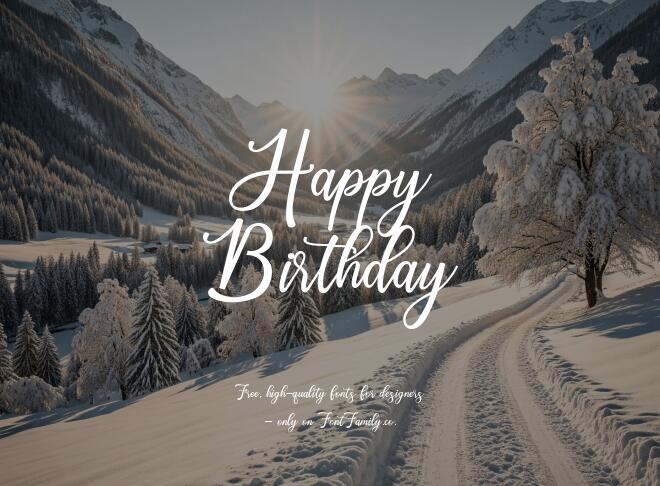 Happy Birthday Font