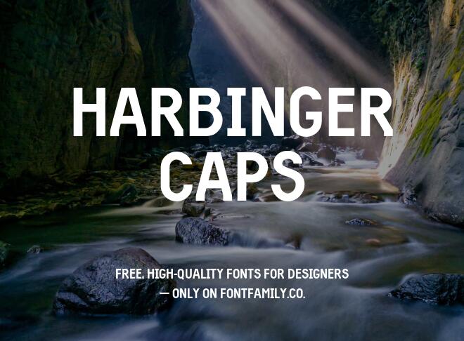 Harbinger Caps Font