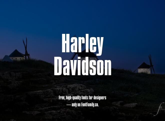 Harley Davidson Font