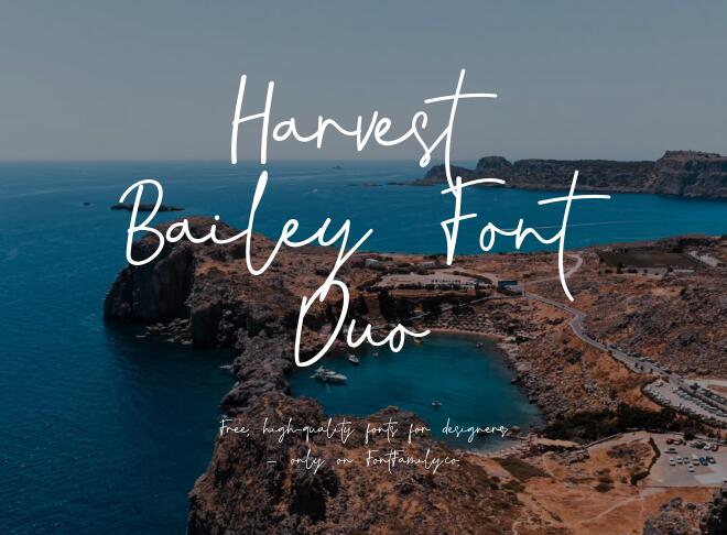 Harvest Bailey Font Duo