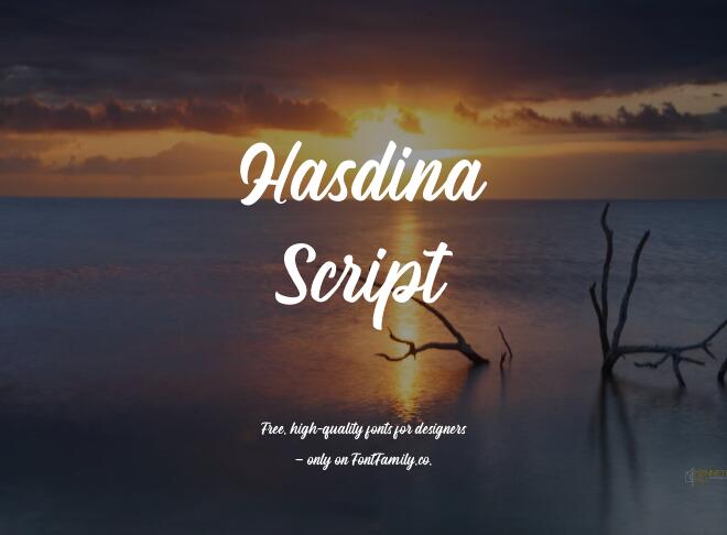 Hasdina Script Font