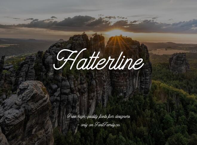Hatterline Font