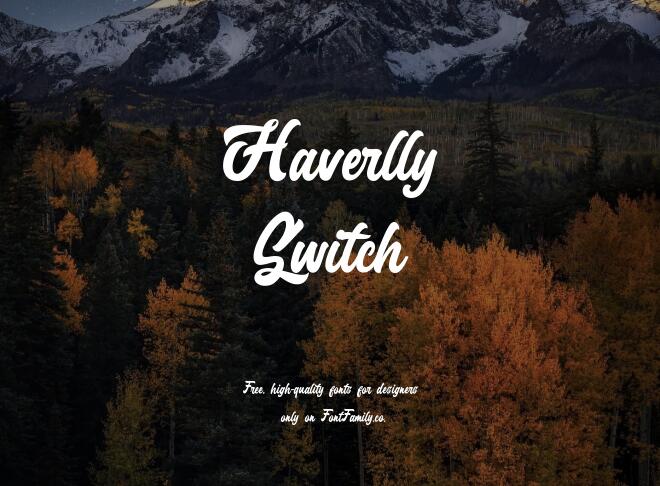 Haverlly Switch Font