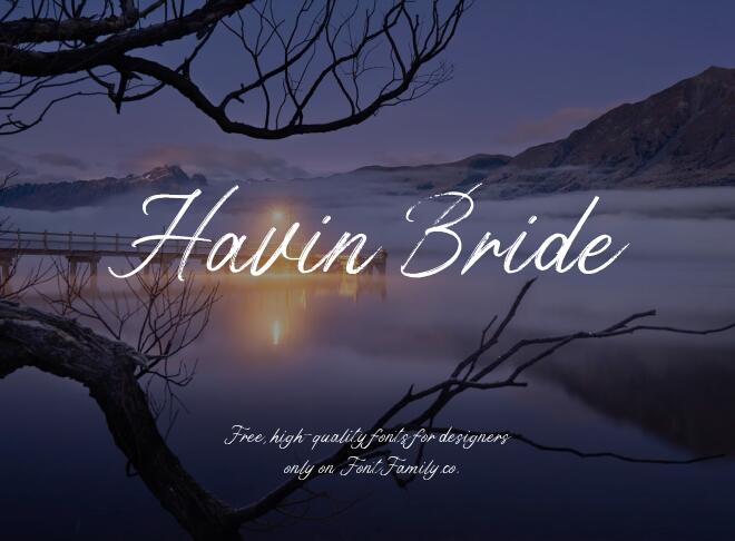 Havin Bride Font