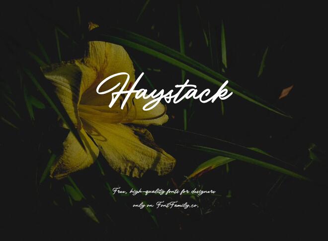 Haystack Font