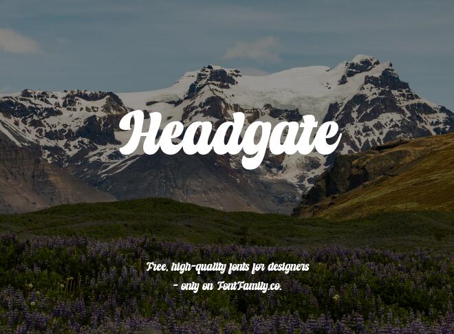 Headgate Font