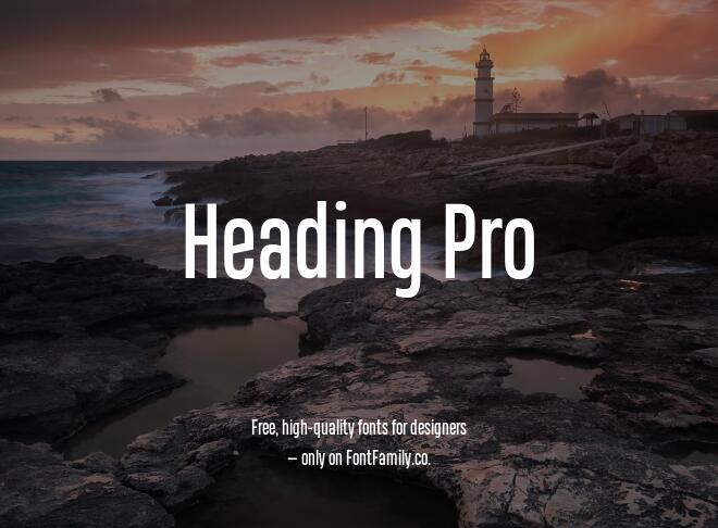 Heading Pro Font