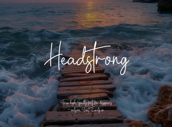 Headstrong Font
