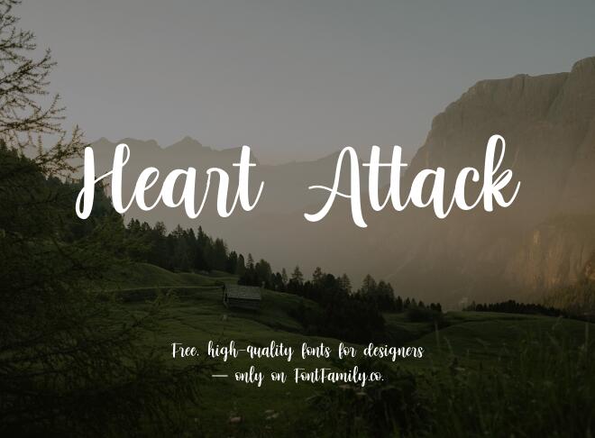 Heart Attack Font