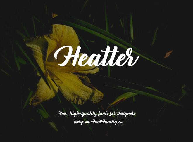 Heatter Font