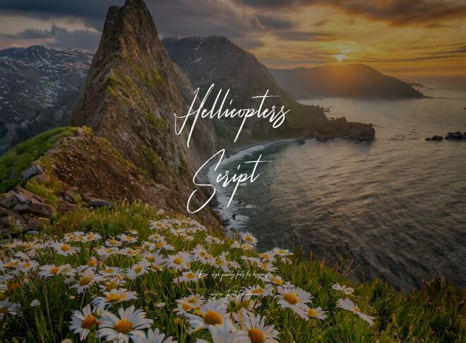 Hellicopters Script Font