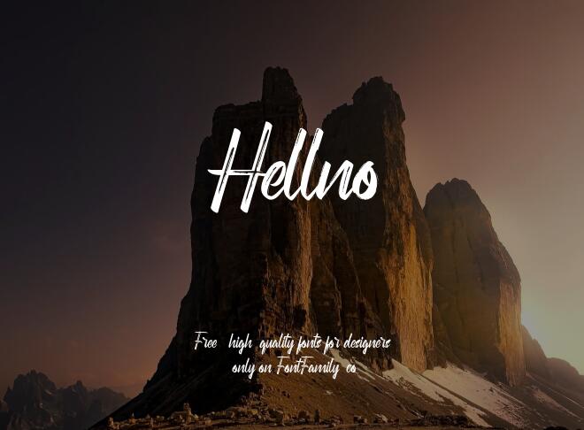 Hellno Font