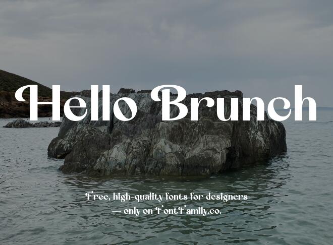 Hello Brunch Font