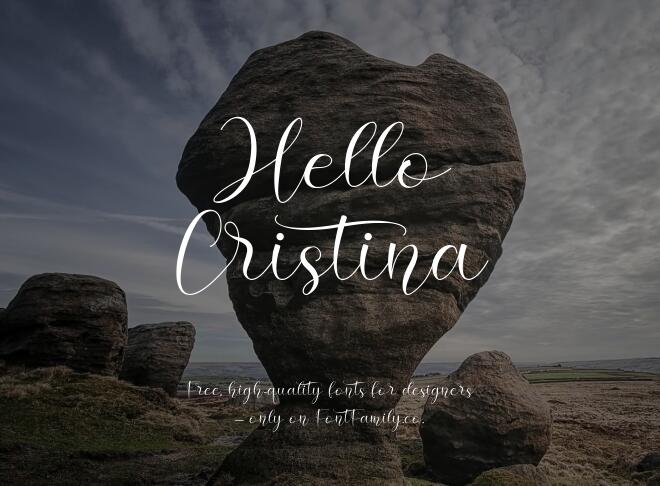 Hello Cristina Font