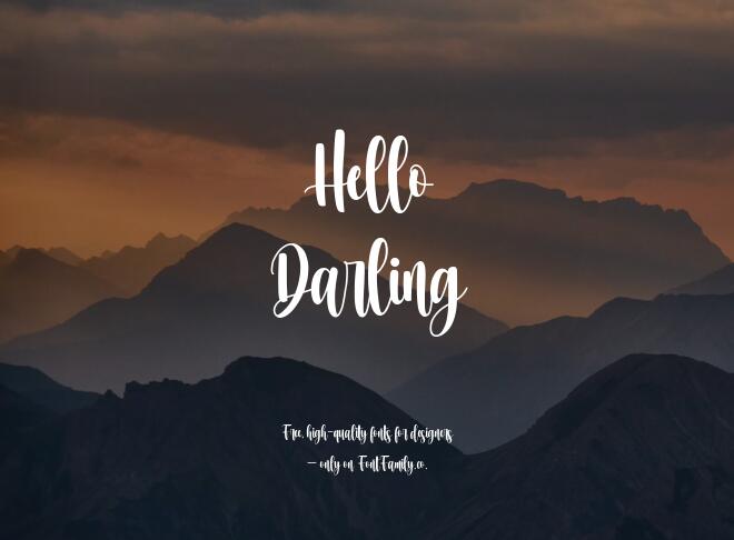 Hello Darling Font