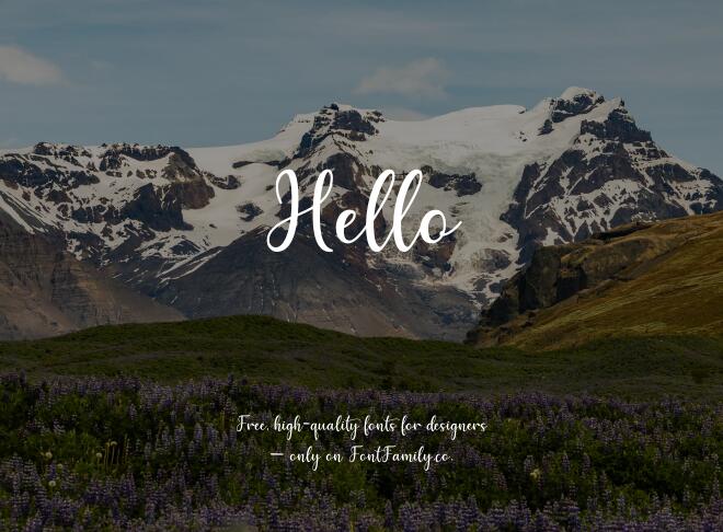 Hello Font