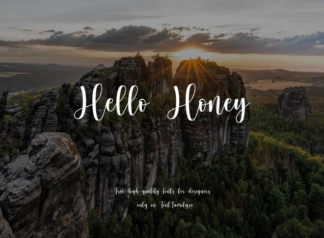 Hello Honey Font