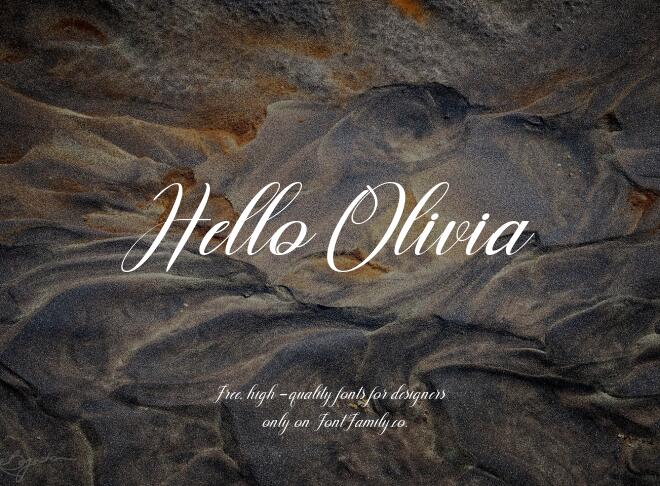 Hello Olivia Font