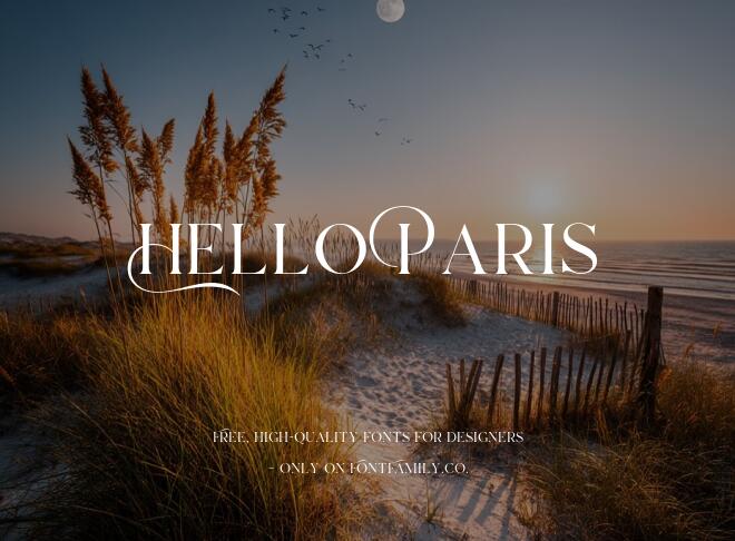 Hello Paris Font