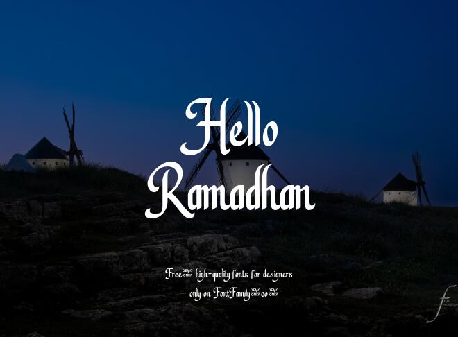 Hello Ramadhan Font