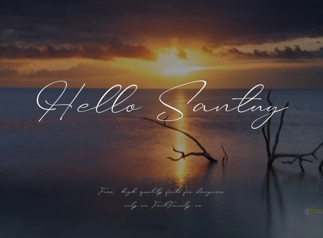 Hello Santuy Font