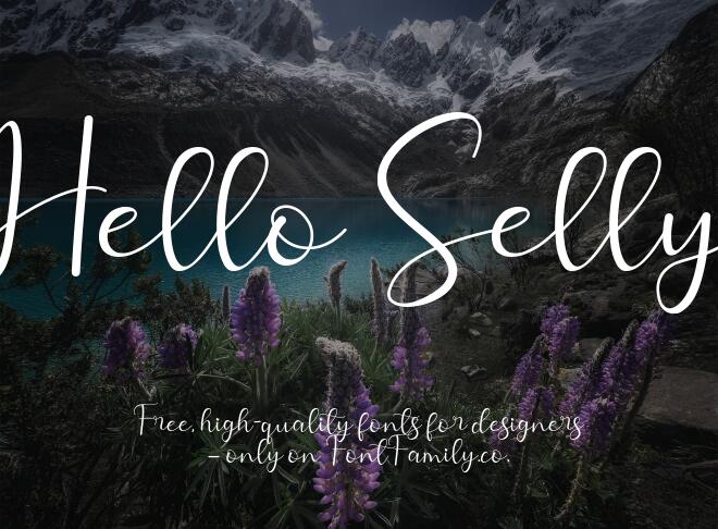 Hello Selly Font
