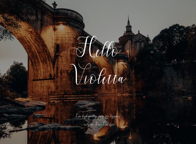 Hello Violetta Font