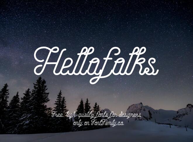 Hellofolks Font