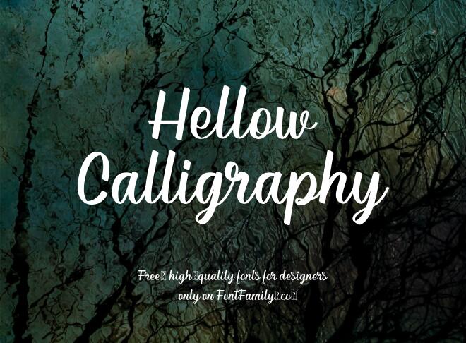 Hellow Calligraphy Font