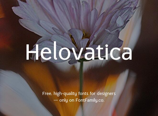 Helovatica Font