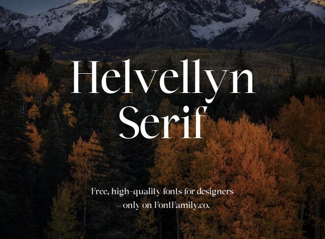 Helvellyn Serif Font
