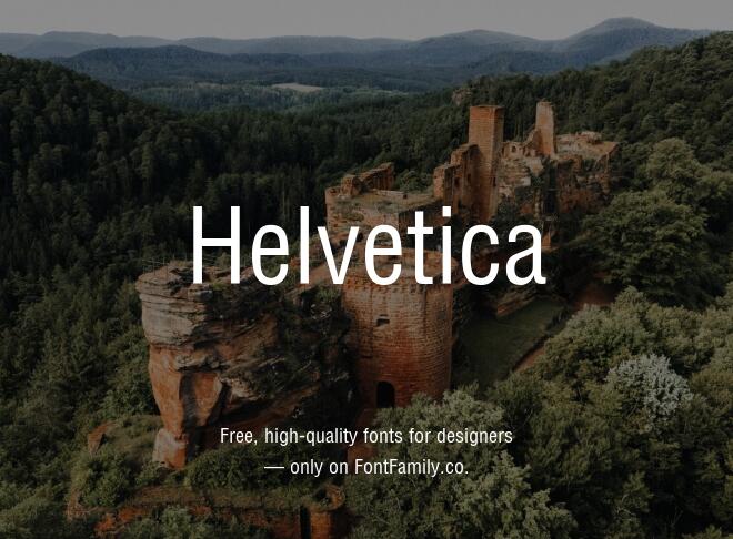 Helvetica Font