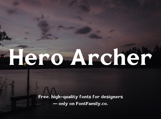 Hero Archer Font