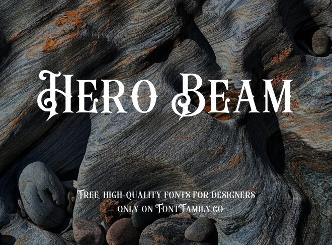 Hero Beam Font