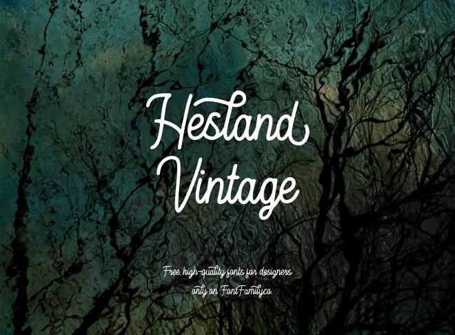 Hesland Vintage Font