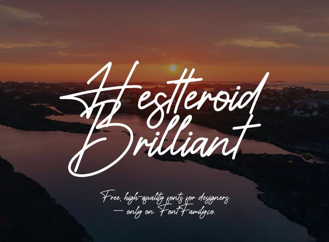 Hestteroid Brilliant Font